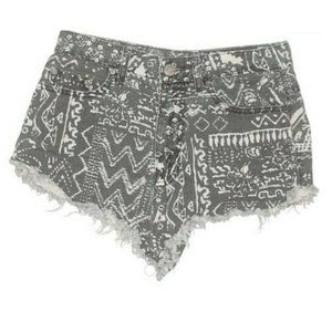 BDG Urban Outfitters Shorts Aztec Tribal High Rise Denim Women's Sz 25